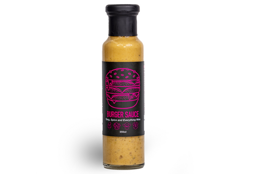 Boomas Tangy Spice Burger Sauce bottle
